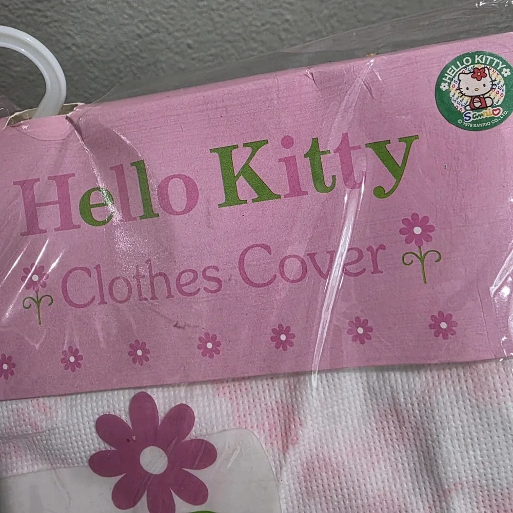 Hello Kitty Clothes Cover Garment Bag 2001 NOS Sanrio Vintage Pink